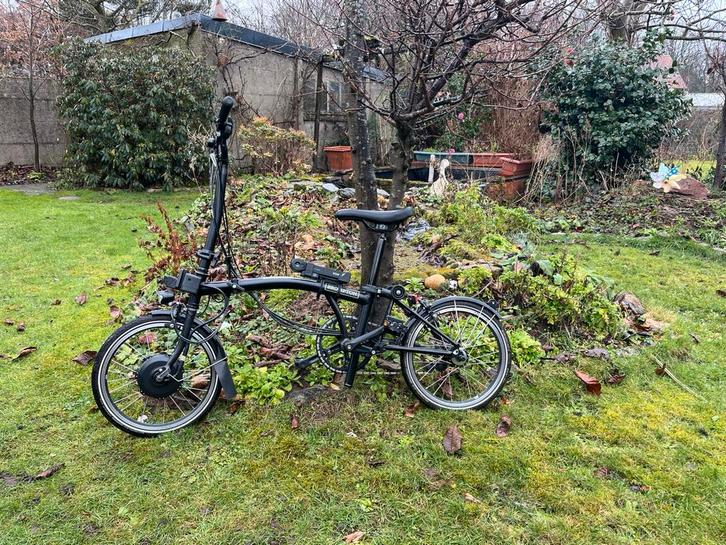 Brompton C-line electric: electr. vouwfiets+slot, sterfgeval, Vélos & Vélomoteurs, Vélos | Vélos pliables, Neuf, Brompton, Totalement pliable