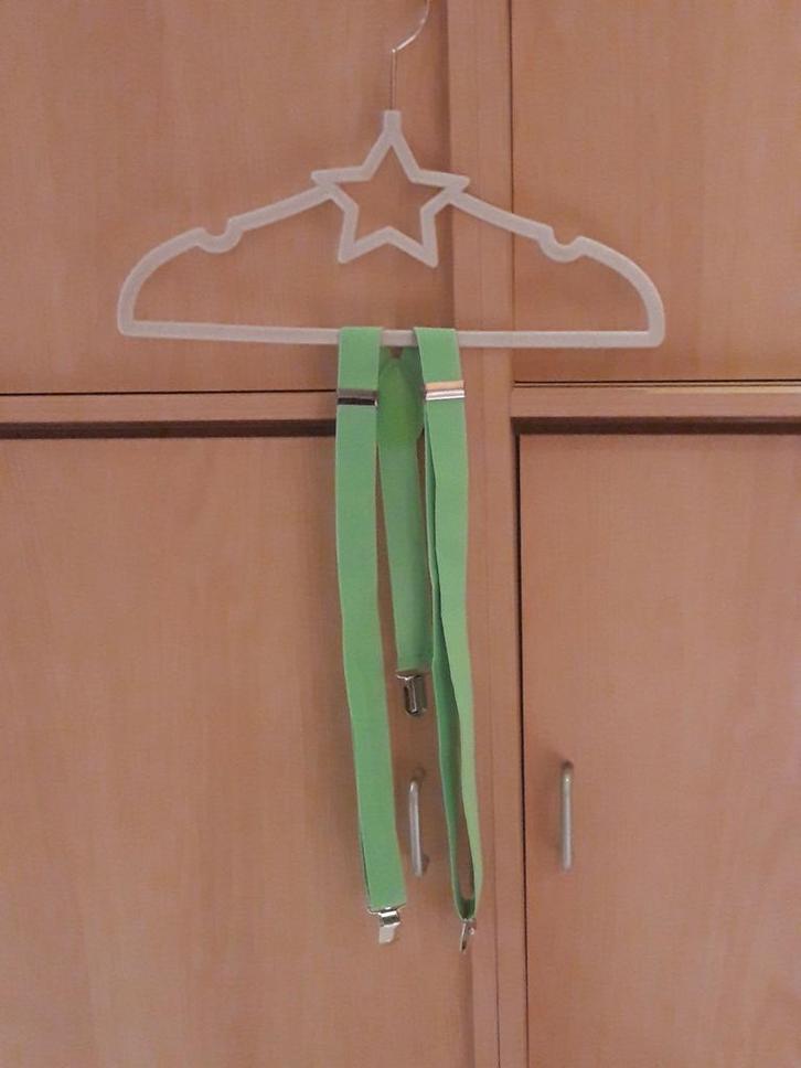 Fluo groene bretellen 3-6j/98-116 jbc-fish&chips, Kinderen en Baby's, Kinderkleding | Maat 104, Zo goed als nieuw, Jongen of Meisje