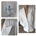 Blazer Xandres/ écru/ maat 42/ €95, Kleding | Dames, Jasjes, Kostuums en Pakken, Maat 42/44 (L), Ophalen of Verzenden, Wit, Zo goed als nieuw