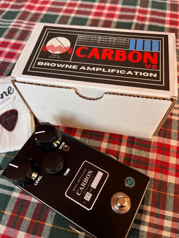 Brown amplification carbon V2, Muziek en Instrumenten, Effecten, Zo goed als nieuw, Distortion, Overdrive of Fuzz, Ophalen of Verzenden