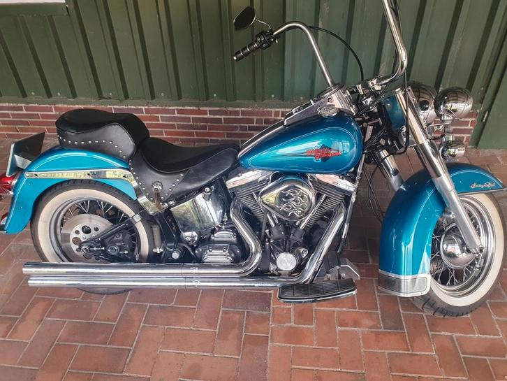 Softail Harley Davidson FLSTC Heritage Classic Evolution, Motos, Motos | Harley-Davidson, Particulier, Chopper, plus de 35 kW