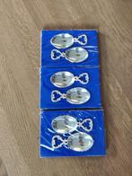 6 verzilverde lepeltjes, Antiek en Kunst, Ophalen