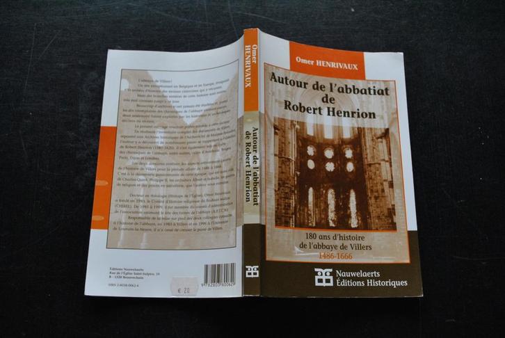 Autour de l'abbatiat de Robert Henrion - Abbaye de Villers, Boeken, Geschiedenis | Nationaal, Gelezen, Ophalen of Verzenden