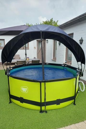 Frame Zwembad met zonneluifel , spotprijs beschikbaar voor biedingen