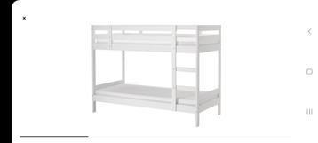 Cadre de lit superposés Ikea Mydal blanc.