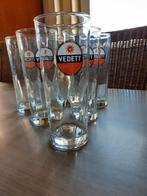 Vedettglazen(6) met relief, Ophalen of Verzenden, Zo goed als nieuw