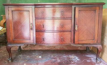 Vintage livingkast (mahoniehout) beschikbaar voor biedingen