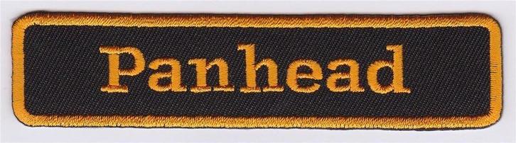 Harley Davidson Panhead stoffen opstrijk patch embleem #1, Motoren, Accessoires | Overige, Nieuw, Verzenden