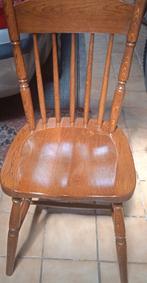 Zeer stevige eiken stoelen, geen memel, 4 stuks ,staat prima, Huis en Inrichting, Ophalen