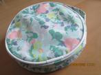 Trousse de maquillage ronde à fleurs, Handtassen en Accessoires, Toilettassen, Ophalen, Nieuw, Groen, Heer of Dame