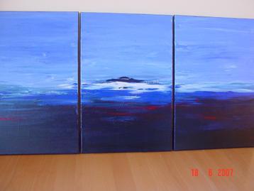Triptiek - Modern schilderij - Peninsula de Valdes beschikbaar voor biedingen