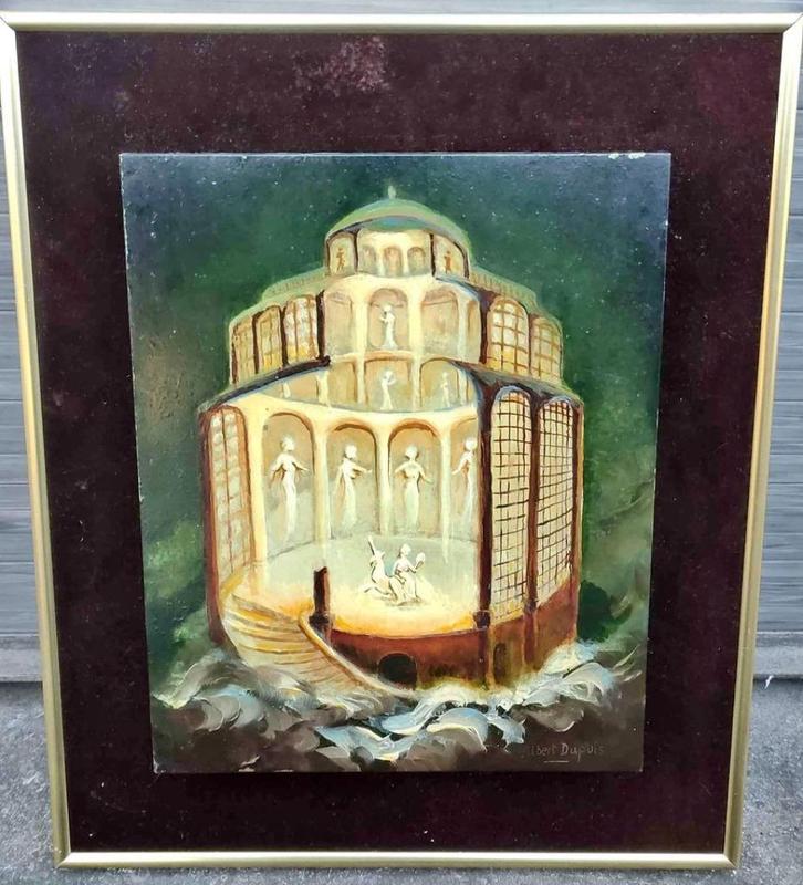 Huile sur cuivre signe Albert Dupuis, Antiek en Kunst, Kunst | Schilderijen | Klassiek, Ophalen of Verzenden