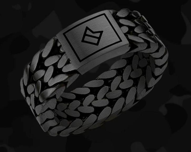 RING CAPTAIN ALPHA SIERRA MET 75%KORTING! 💯%NIEUW!, Handtassen en Accessoires, Ringen, Nieuw, Ophalen of Verzenden