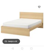 Bed Malm ikea, Huis en Inrichting, Slaapkamer | Bedden, Ophalen, Beige, 140 cm, Zo goed als nieuw