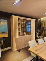 Eiken vitrinekast - zonder verlichting, Huis en Inrichting, Kasten | Buffetkasten, Eikenhout, Nieuw, Ophalen of Verzenden, Landelijk
