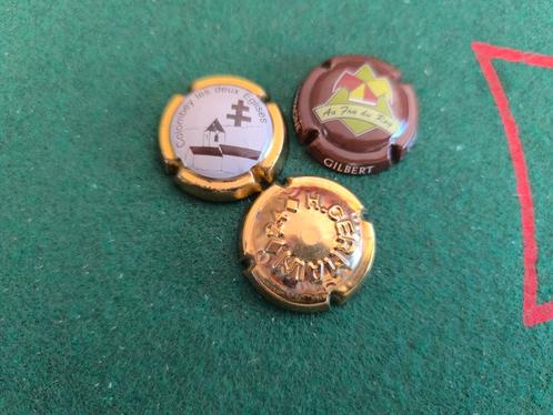 Lotje van 3 oudere mooie Champagne capsules, Verzamelen, Overige Verzamelen, Ophalen of Verzenden