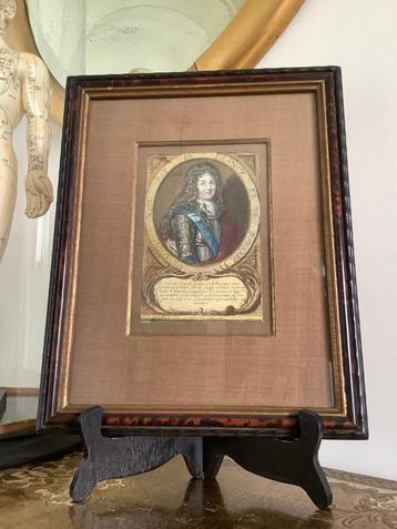 LODEWIJK XIV VAN FRANKRIJK 1638-1715. (Gravure)  beschikbaar voor biedingen