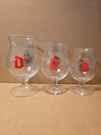 3 duvel glazen verschillende inhoud, Verzamelen, Biermerken, Ophalen of Verzenden, Zo goed als nieuw, Duvel