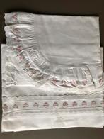 Veel authentieke lakensetjes-wandelwagen, kinderbed of wieg, Enlèvement ou Envoi, Comme neuf, Blanc, Garçon ou Fille