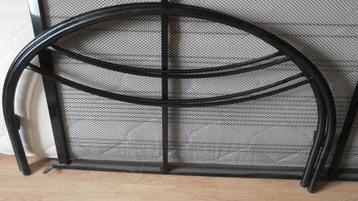 lit métal noir - ressort140 + matelas, Matelas, Enlèvement, 200 cm, Deux personnes