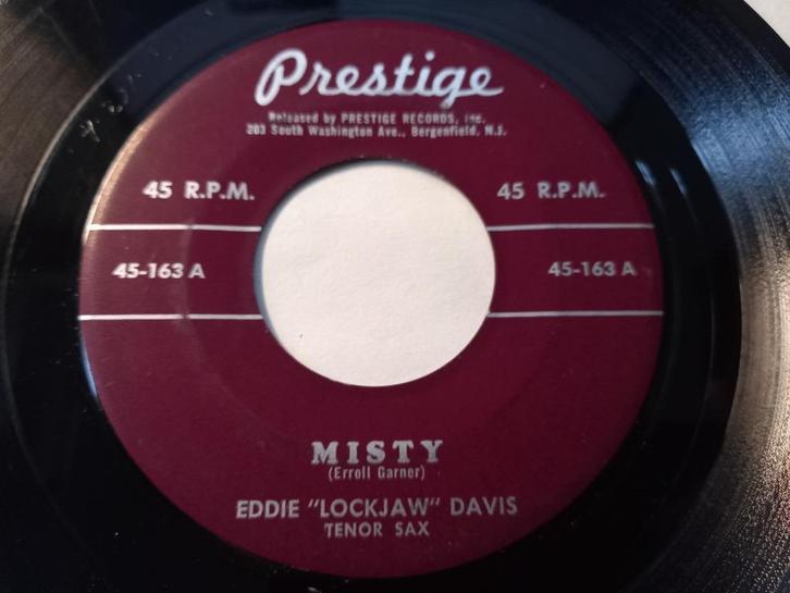 Eddie "Lockjaw" Davis ‎– Misty / Uh! Oh! ' 7 Jazz, Cd's en Dvd's, Vinyl Singles, Gebruikt, Single, Jazz en Blues, 7 inch, Ophalen of Verzenden