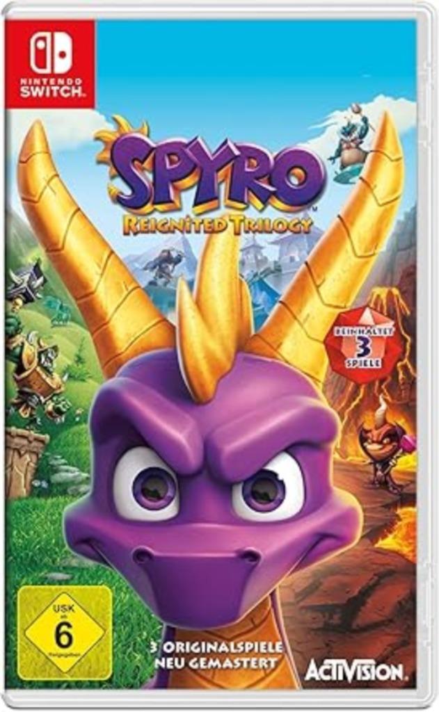 Spyro Reignited Trilogy Nitendo Switch GRATIS LEVERING, Games en Spelcomputers, Games | Nintendo Switch, Nieuw, Avontuur en Actie
