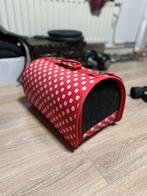 Mooie rode draagtas voor de kat, Dieren en Toebehoren, Ophalen, Zo goed als nieuw
