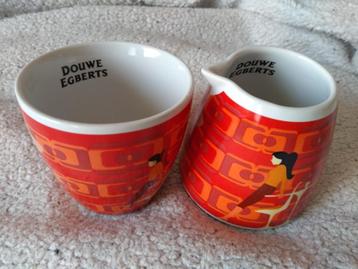 Douwe Egberts suiker melk kannetje koffie potjes kruik beschikbaar voor biedingen