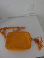 Handtas okergeel leder, Enlèvement, Utilisé, Cuir