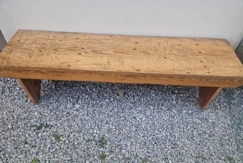Houten vintage Zitbankje , kinderbankje , heb er nog 4, Antiek en Kunst, Antiek | Meubels | Stoelen en Sofa's, Ophalen