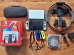 Nintendo Switch OLED + 4 Joy-Cons + Ring Fit + Accessoires, Ophalen of Verzenden, Zo goed als nieuw, Switch OLED