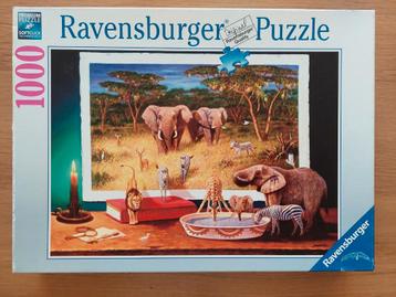 Puzzel 1000 st - Ravensburger-  nachtelijke bezoekers beschikbaar voor biedingen