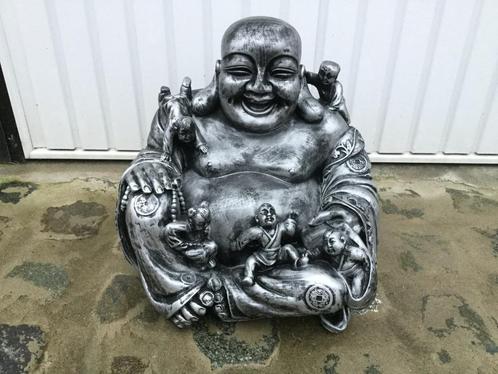 Bouddha au gros ventre avec enfants, Jardin & Terrasse, Statues de jardin, Neuf, Bouddha, Synthétique, Enlèvement