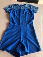 Blauwe jumpsuit met kant, Kleding | Dames, Blauw, Ophalen of Verzenden, Zo goed als nieuw, Maat 36 (S)