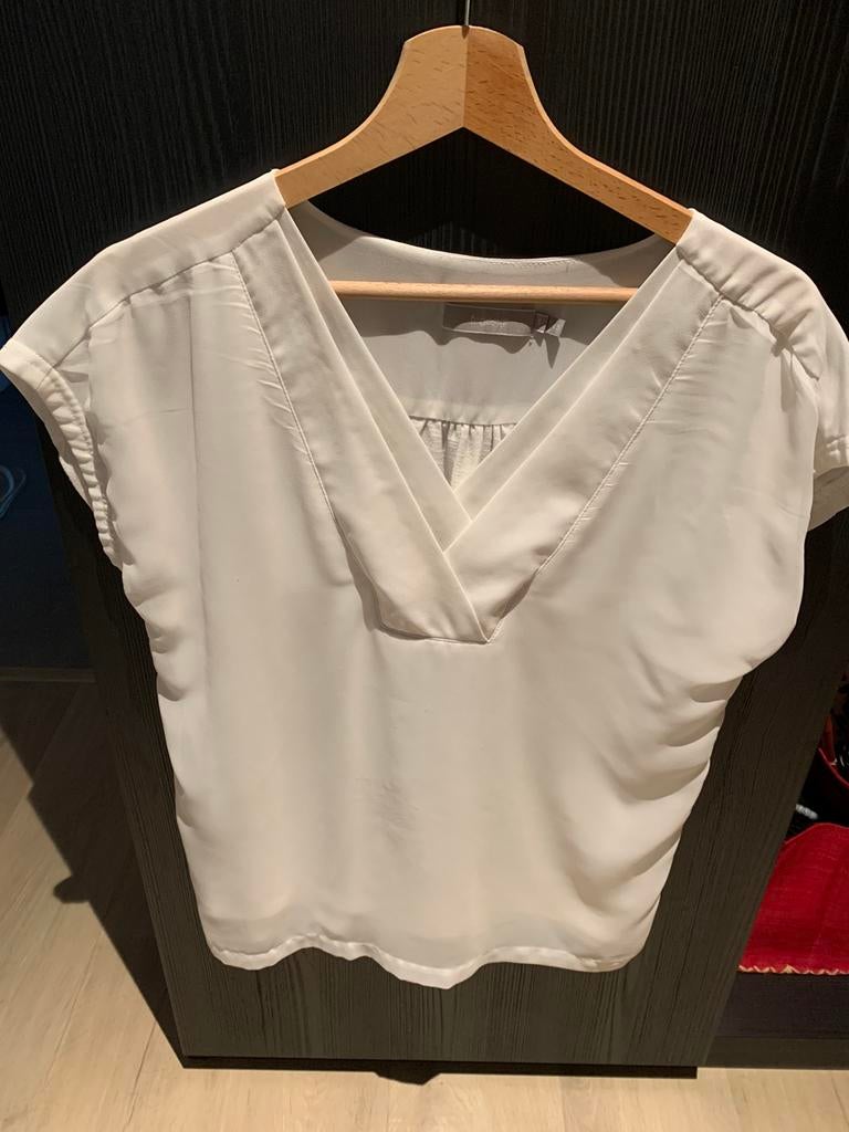 Blouse blanche - S, Fransa, Comme neuf, Taille 36 (S), Blanc