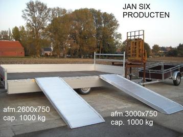 Alu. oprijplaat voor flightcases afmetingen 3600x750x115 mm  beschikbaar voor biedingen