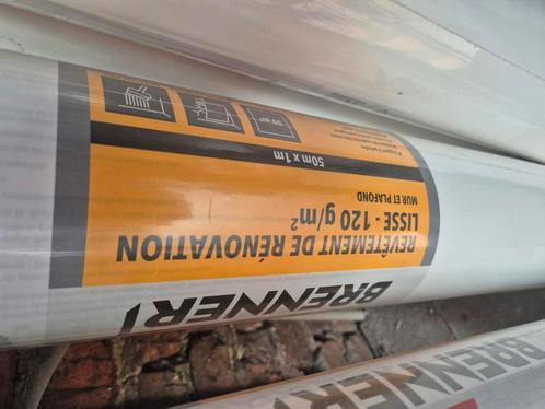 Fibre lisse 300 m2 + colle prêt à l'emploi, Huis en Inrichting, Stoffering | Behang, Ophalen