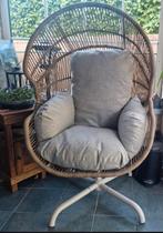 Taupe tuinstoel draaibaar met comfi kussen, Tuin en Terras, Tuinstoelen, Ophalen, Zo goed als nieuw