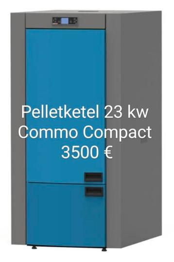 Chaudière à pellets 23-37kw Commo Compact disponible aux enchères