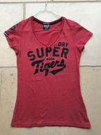 T-shirt femme rouge moucheté "Superdry", taille: Small, Comme neuf, Manches courtes, Taille 36 (S), Superdry