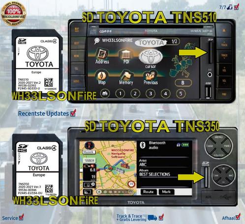 Toyota navigatie SD kaart TNS510 - TNS350, Computers en Software, Navigatiesoftware, Update, Verzenden