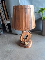 Vintage tafellamp Bois d'Olivier, Ophalen of Verzenden, Zo goed als nieuw