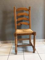Chaise en pin massif avec siège en paille, Maison & Meubles, Enlèvement, Cinq, Six Chaises ou plus, Utilisé