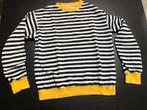 Trui of sweater gestreept maat M, Maat 38/40 (M), Zwart, Gedragen, Bershka
