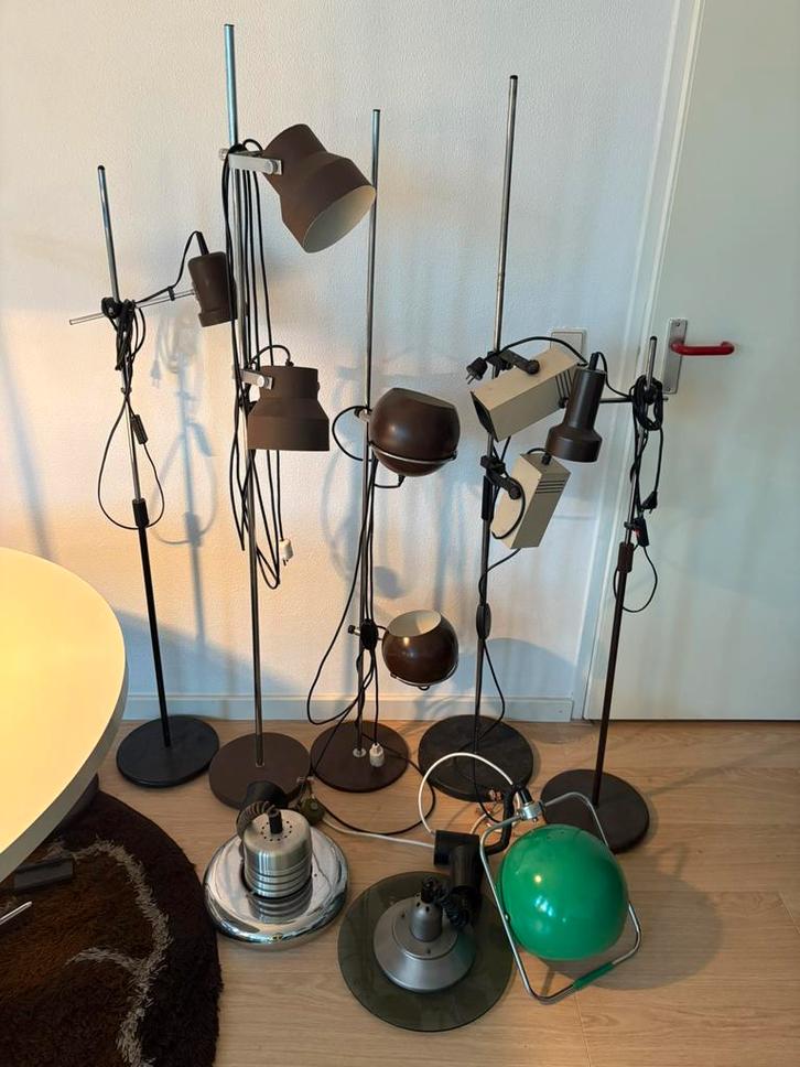 Partij vintage lampen Dijkstra Lakro Ikea Gepo Philips, Huis en Inrichting, Lampen | Overige, Gebruikt, Ophalen