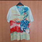 Longue blouse fleurie, Rouge, Taille 36 (S), Enlèvement, Porté