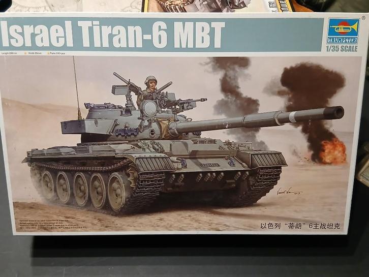 Trompettist (05576): Israel Tiran-6 om 1:35, Hobby en Vrije tijd, Modelbouw | Auto's en Voertuigen, Nieuw, Tank, 1:32 tot 1:50