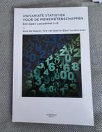 Univariate statistiek voor de menswetenschappen, Boeken, Schoolboeken, Overige vakken, Academia Press, Overige niveaus, Ophalen
