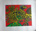 CORNEILLE / VOGELS / KLEURLITHO / 75x86cm / SIG / 1992, Ophalen of Verzenden