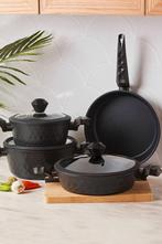 Karaca Bio Diamond kookpotten set, Huis en Inrichting, Keuken | Potten en Pannen, Ophalen, Zo goed als nieuw